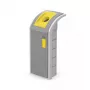 Abfalleimer Hailo ProfiLine WSB Design Plus XXXL — rechteckig ABS grau, Breite 500 mm, Tiefe 470 mm, Höhe 110 mm