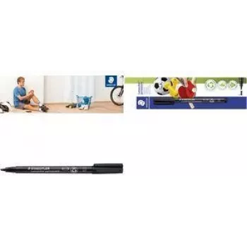 Filzstift Staedtler 314-9 BK-1 – permanenter schwarzer Marker, Herkunft Deutschland
