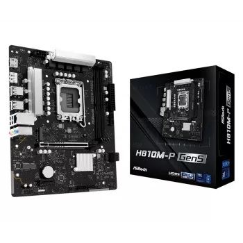 ASROCK H810M-P GEN5 Motherboard – H810 Chipsatz, LGA 1700, mATX, DDR5-Unterstützung