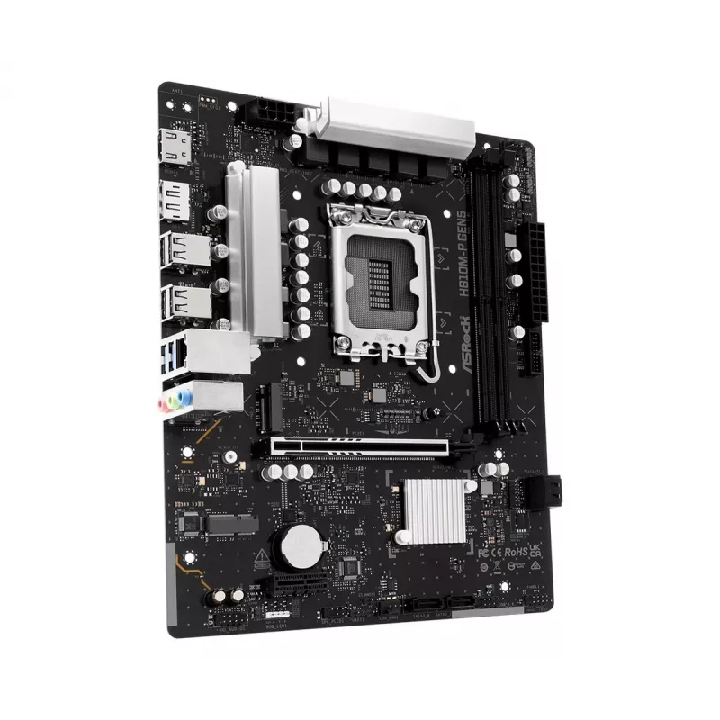 ASROCK H810M-P GEN5 Motherboard – H810 Chipsatz, LGA 1700, mATX, DDR5-Unterstützung