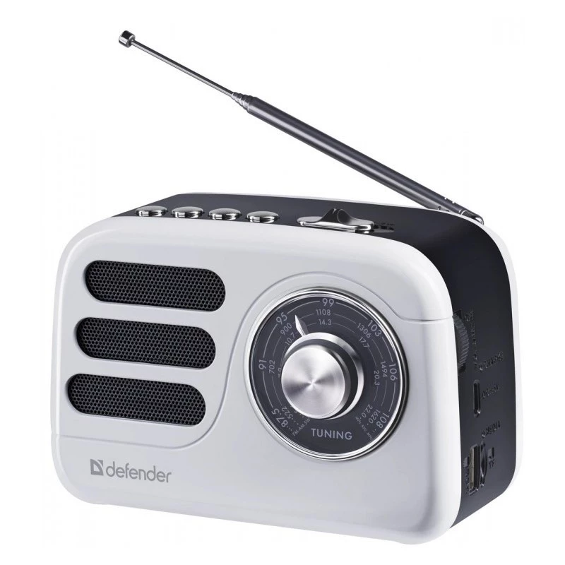 Tragbarer Lautsprecher DEFENDER SIGNAL mit FM/MP3/SD/USB und Bluetooth (5W, Antenne)