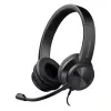 Kabelkopfhörer mit Mikrofon DEFENDER tune 150 – Schwarz, kabelgebundenes Stereo-Headset