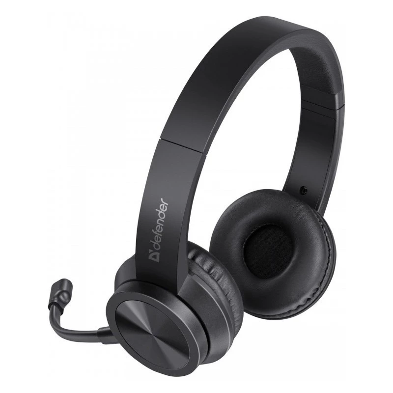 Kabelkopfhörer mit Mikrofon DEFENDER tune 150 – Schwarz, kabelgebundenes Stereo-Headset