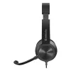 Kabelkopfhörer mit Mikrofon DEFENDER tune 150 – Schwarz, kabelgebundenes Stereo-Headset