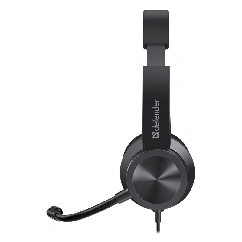 Kabelkopfhörer mit Mikrofon DEFENDER tune 150 – Schwarz, kabelgebundenes Stereo-Headset
