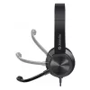 Kabelkopfhörer mit Mikrofon DEFENDER tune 150 – Schwarz, kabelgebundenes Stereo-Headset