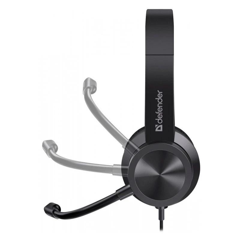 Kabelkopfhörer mit Mikrofon DEFENDER tune 150 – Schwarz, kabelgebundenes Stereo-Headset
