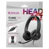 Kabelkopfhörer mit Mikrofon DEFENDER tune 150 – Schwarz, kabelgebundenes Stereo-Headset
