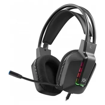 Kabelgebundenes USB-Gaming-Headset DEFENDER GOTHIC RGB mit Mikrofon, Schwarz
