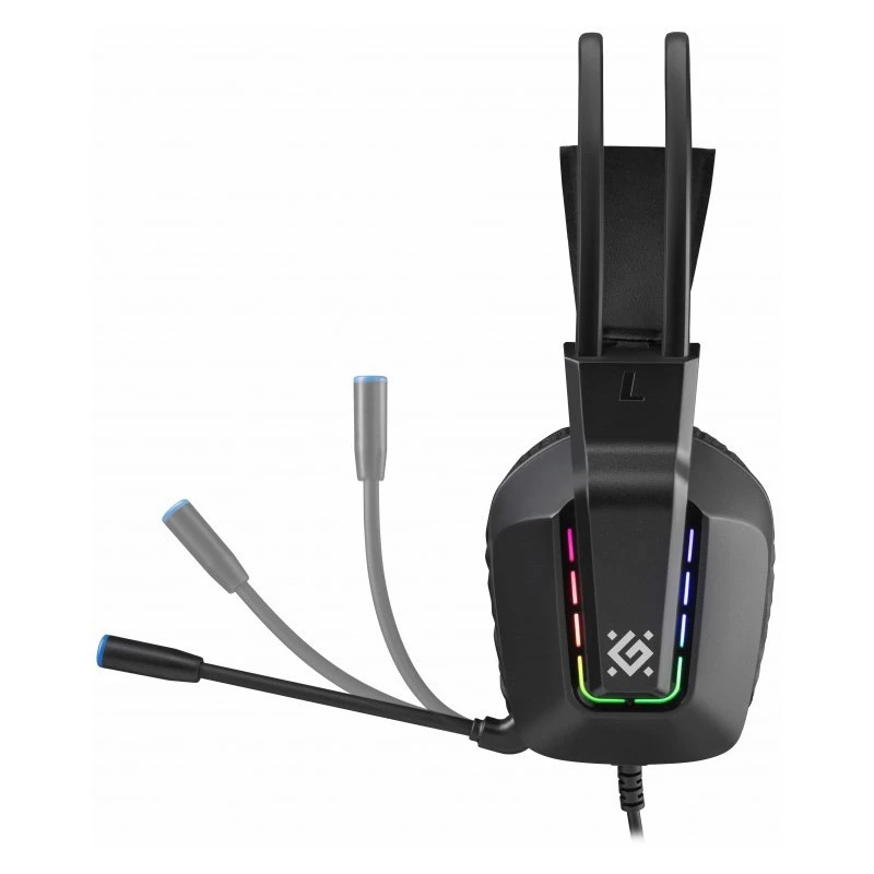 Kabelgebundenes USB-Gaming-Headset DEFENDER GOTHIC RGB mit Mikrofon, Schwarz