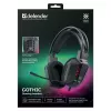 Kabelgebundenes USB-Gaming-Headset DEFENDER GOTHIC RGB mit Mikrofon, Schwarz