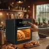 Heißluftfritteuse GreenBlue GB950 1800W, 10 l Fassungsvermögen, 8 Programme, Touch-Bedienfeld, Timer, schwarz