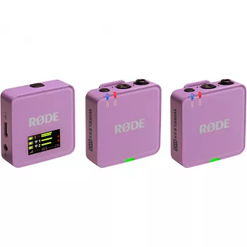 Kabelloses Lavalier-Mikrofon Rode Wireless Go III liliowy 2,4 GHz kompaktes Design