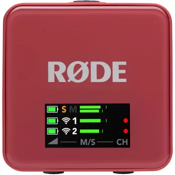 Funkmikrofon Rode Wireless Go III Pink — kompakte 2,4-GHz-Übertragung, Modell WIGOGEN3ROS