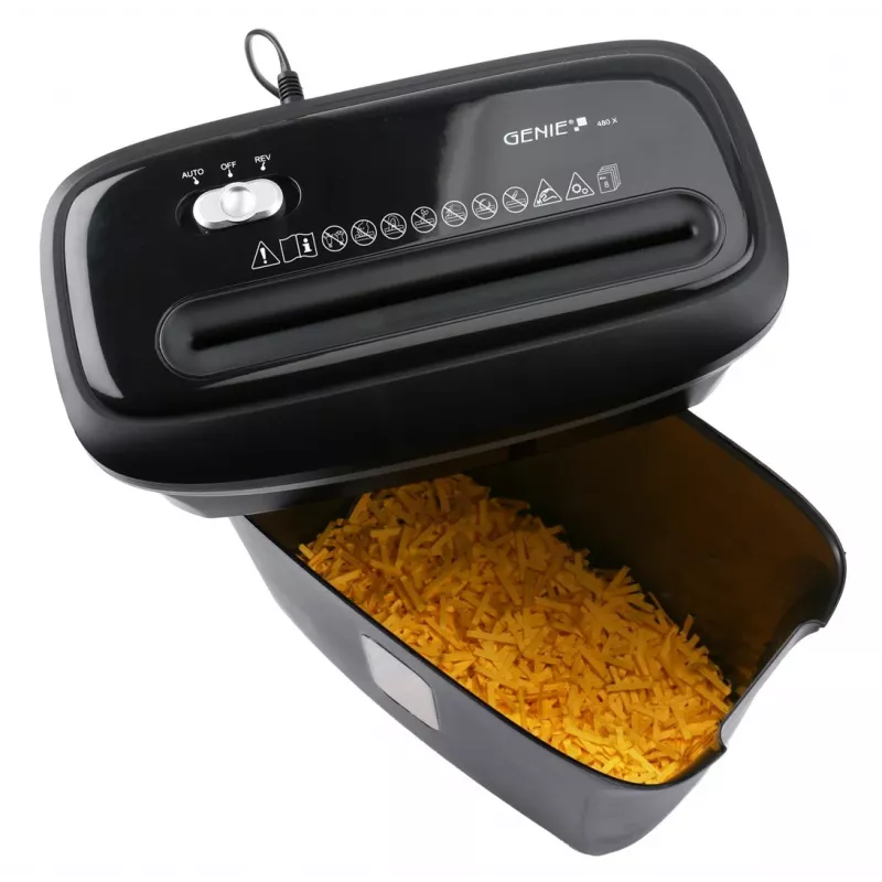 GENIE Aktenvernichter 480 X Partikelschnitt schwarz