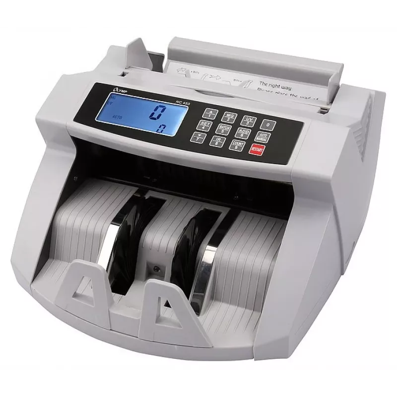 Banknotenzählmaschine Olympia NC 450 — 5,1 kg, LCD, 230 V, 75 W, 247×185×306 mm