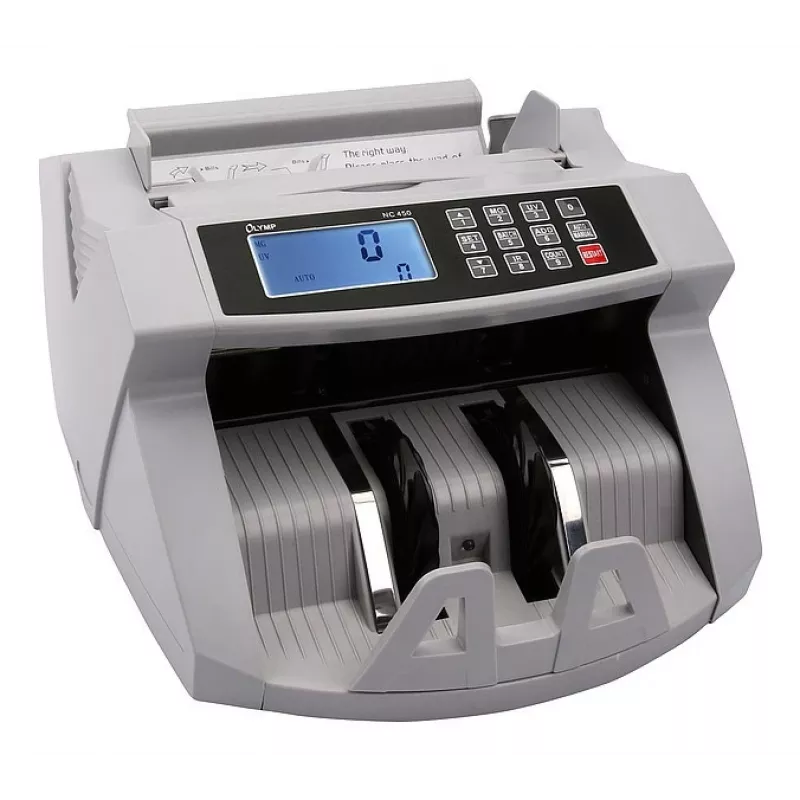 Banknotenzählmaschine Olympia NC 450 — 5,1 kg, LCD, 230 V, 75 W, 247×185×306 mm