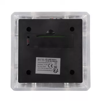 Solar-LED-Pfostenleuchte GreenBlue GB128 WW, 3200K Neutralweiß, Hüllen-Baldachin, 100x100mm, Schwarz