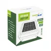 Solar-LED-Pfostenleuchte GreenBlue GB128 WW, 3200K Neutralweiß, Hüllen-Baldachin, 100x100mm, Schwarz