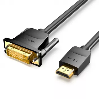 Kabel HDMI auf DVI 2M/SCHWARZ Abfbh Vention