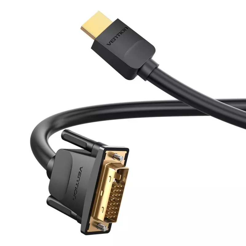 Kabel HDMI auf DVI 2M/SCHWARZ Abfbh Vention