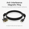 Kabel HDMI auf DVI 5M/SCHWARZ Abfbj Vention
