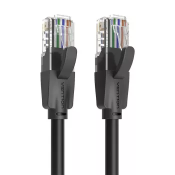 Netzwerkkabel UTP CAT6 Vention IBEBG RJ45 Ethernet 1000Mbps 1,5m Schwarz