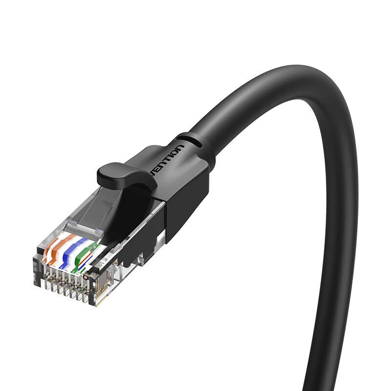 Netzwerkkabel UTP CAT6 Vention IBEBG RJ45 Ethernet 1000Mbps 1,5m Schwarz
