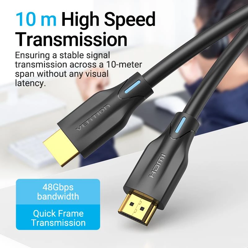 HDMI-Kabel 8K/1M Schwarz Aanbf Vention