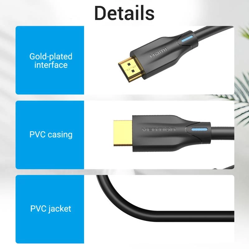 HDMI-Kabel 8K/1M Schwarz Aanbf Vention