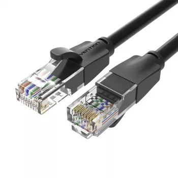 Netzwerkkabel UTP CAT6 Vention IBEBK RJ45 Ethernet 1000Mbps 8m (schwarz)
