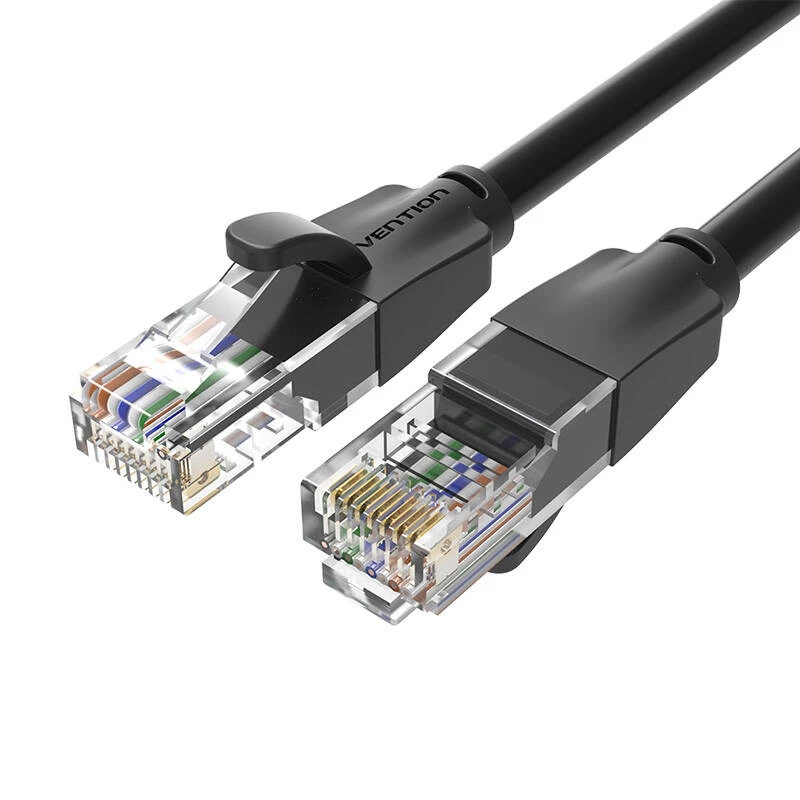 Netzwerkkabel UTP CAT6 Vention IBEBK RJ45 Ethernet 1000Mbps 8m (schwarz)
