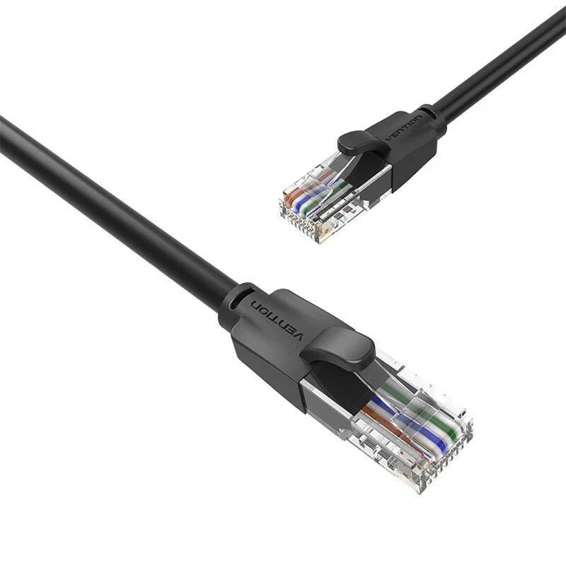 Netzwerkkabel UTP CAT6 Vention IBEBK RJ45 Ethernet 1000Mbps 8m (schwarz)