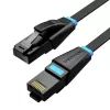 Flach-Netzwerkkabel UTP CAT6 Vention IBJBF RJ45 Ethernet 1000 Mbit/s 1 m Schwarz