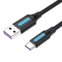 USB 2.0 A auf USB-C Kabel Vention CORBF 5A 1m Schwarz PVC
