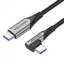 Vention TAKHF USB-C auf USB-C 5A Winkelkabel (grau)