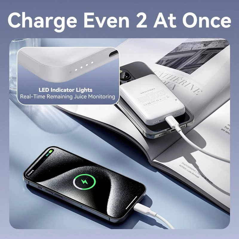 Powerbank Wrl 5000MAH 20W/MAGNETIC Schwarz FHSB0 Vention