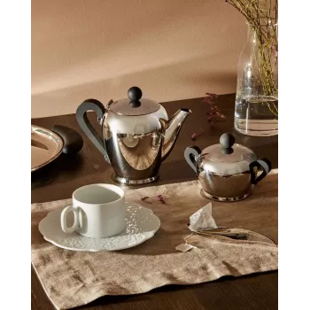 Alessi CA12/8 Bombé Teekanne Edelstahl 18/10 (CA12/8)