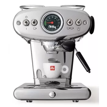 illy X1 Anniversary Maschine für gemahlenen Kaffee und E.S.E.-Pads (Edelstahl)