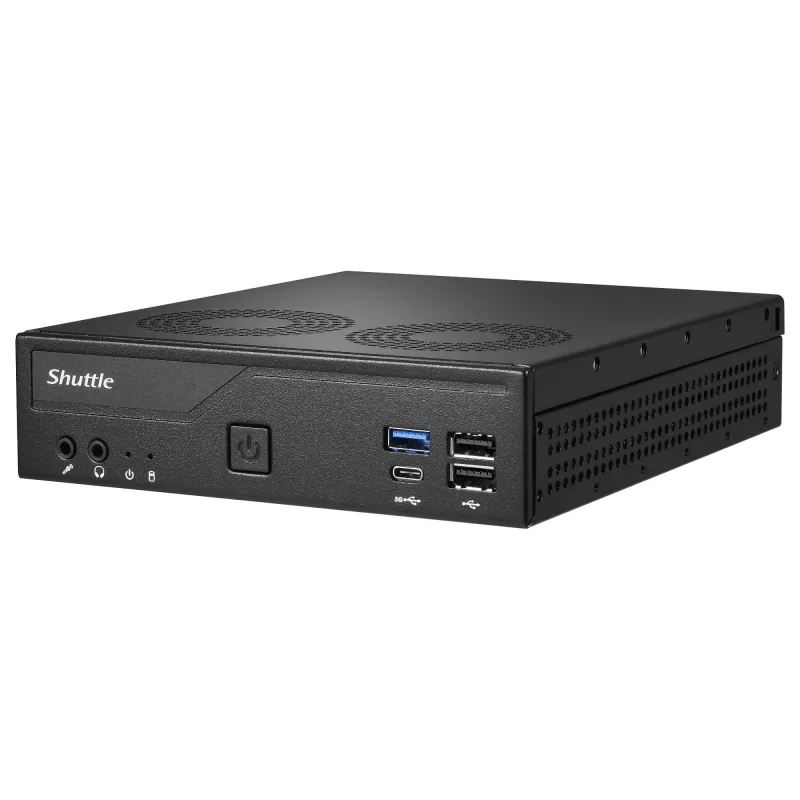Shuttle Barebone schlank DH610V2 Intel/DDR5/schwarz - Barebone - Intel Sockel 1700 (Core i)