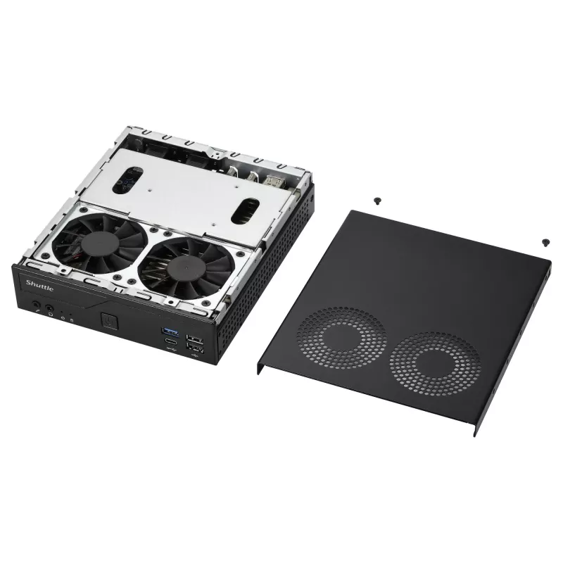 Shuttle Barebone schlank DH610V2 Intel/DDR5/schwarz - Barebone - Intel Sockel 1700 (Core i)