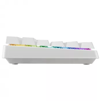 Mechanische kompakte drahtlose Tastatur Cherry XTRFY K33 75% QWERTZ Deutsch Weiß USB + RF + Bluetooth RGB