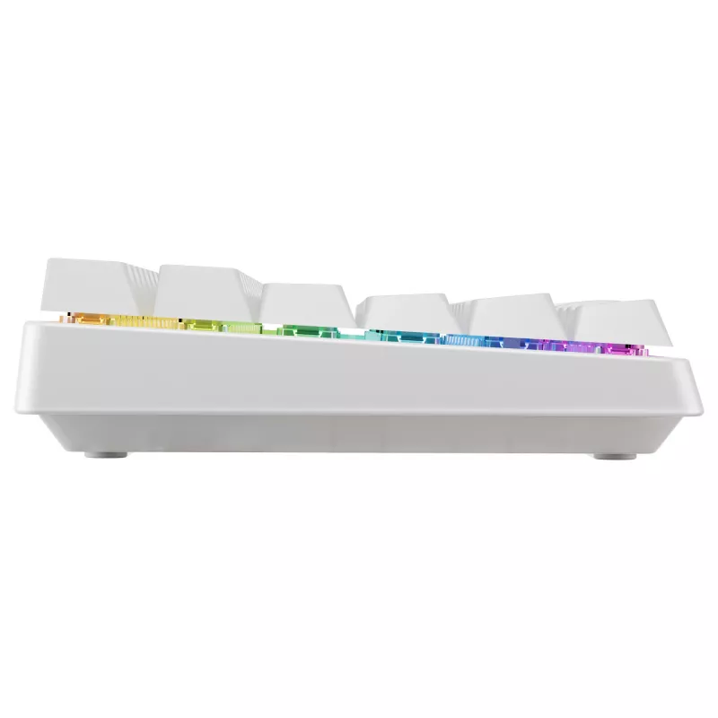Mechanische kompakte drahtlose Tastatur Cherry XTRFY K33 75% QWERTZ Deutsch Weiß USB + RF + Bluetooth RGB