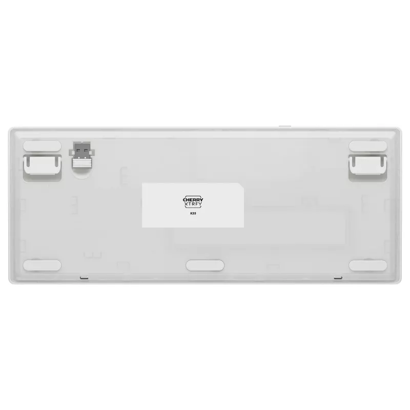 Mechanische kompakte drahtlose Tastatur Cherry XTRFY K33 75% QWERTZ Deutsch Weiß USB + RF + Bluetooth RGB