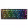 Kabellose Gaming-Tastatur Cherry XTRFY K33 Compact 75 % QWERTZ Deutsch USB + RF + Bluetooth RGB Schwarz