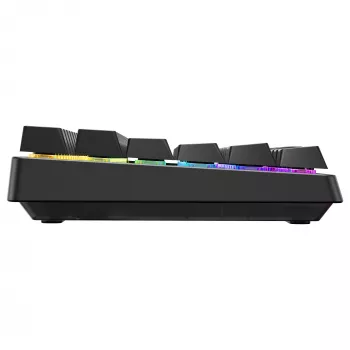 Kabellose Gaming-Tastatur Cherry XTRFY K33 Compact 75 % QWERTZ Deutsch USB + RF + Bluetooth RGB Schwarz