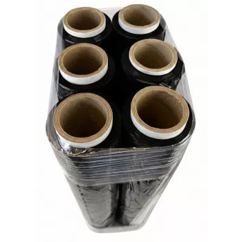 Stretchfolie schwarz 23mic 1,5kg x 6 BOX