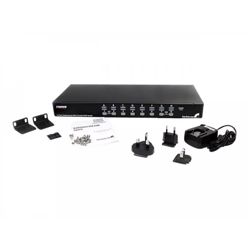 StarTech.com 16-Port 1HE Rackmount USB KVM-Switch mit OSD (SV1631DUSBU)