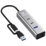 USB-Hub GrauGear G-HUB2A2C1-PD 4-Port PD — 2x USB-C, 2x USB-A