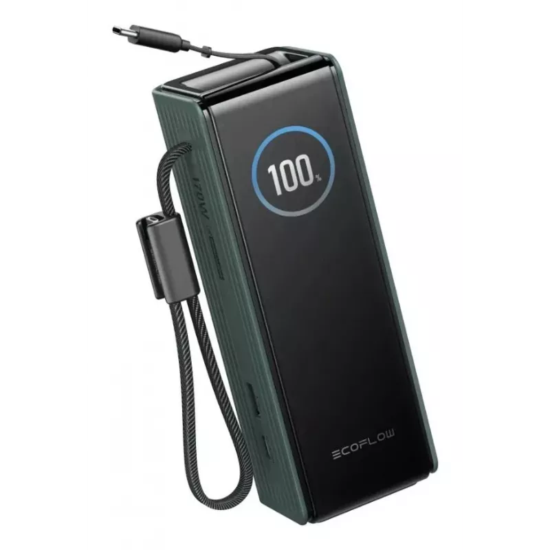 Powerbank EcoFlow RAPID 25000 mAh Grün — 170 W Gesamtleistung, 2× USB-C, 1× USB-A